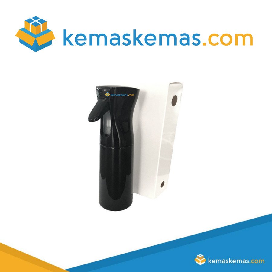 botol spray 240ml hitam ultra fine mist premium