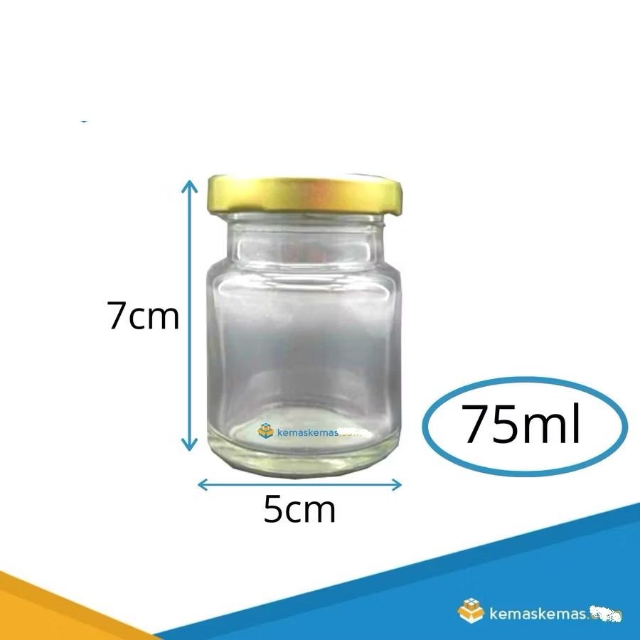 75ml Botol Kaca Jar Round Bird Nest Glass Jar Madu + Tutup Metal - WhatsApp Image 2026-05-11 at 10.09.04