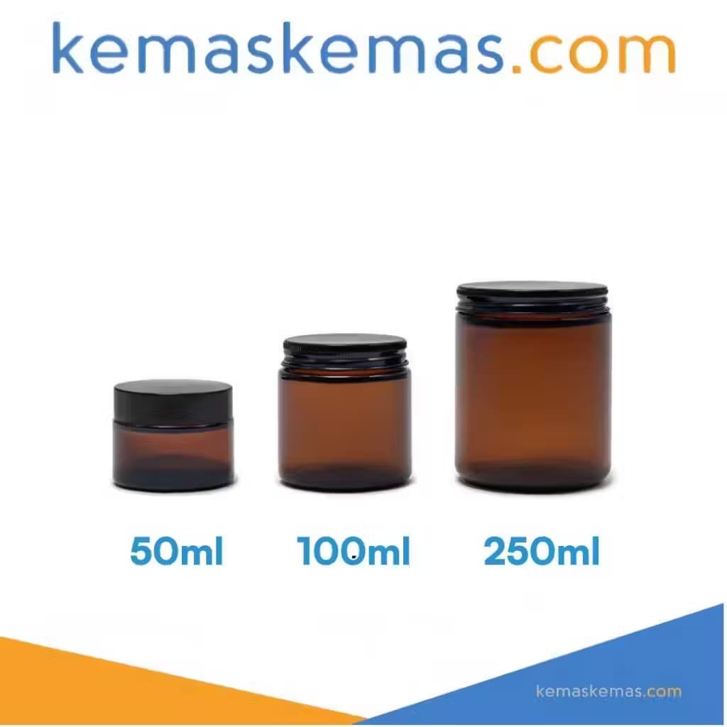 Botol Kaca Round Amber Wadah Pomade Pot Cream + Tutup - WhatsApp Image 2026-05-13 at 10.56.41