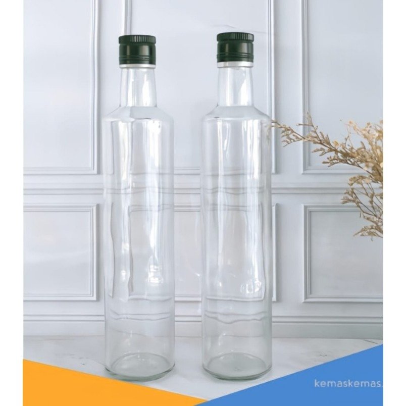 Botol Kaca Round Olive Oil | Botol Kaca Minyak | Botol Kaca Marjan - id-11134207-7rbka-m7ua7ro667bk71