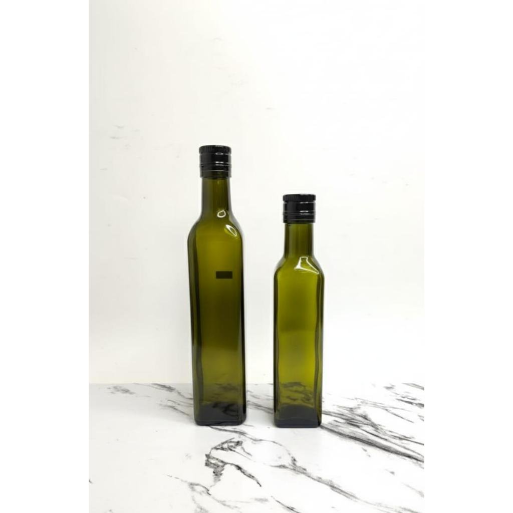 Botol Kaca Square Olive Oil | Botol Kaca Minyak | Botol Kaca Marjan - id-11134207-8224y-mj58sle66y2o65